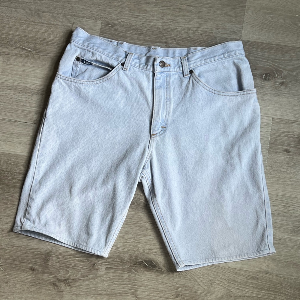 Lee Light Wash Denim Men’s Shorts - Pale Blue